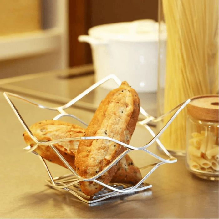 Hand-Crafted Tinware Folding Basket - Square 200x200mm by Nousaku Kago