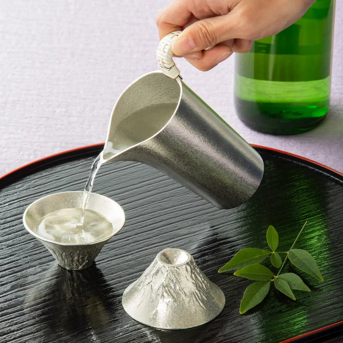 Nousaku Tinware Chirori Sake Warmer - Exquisite 200ml Sake Heating Solution