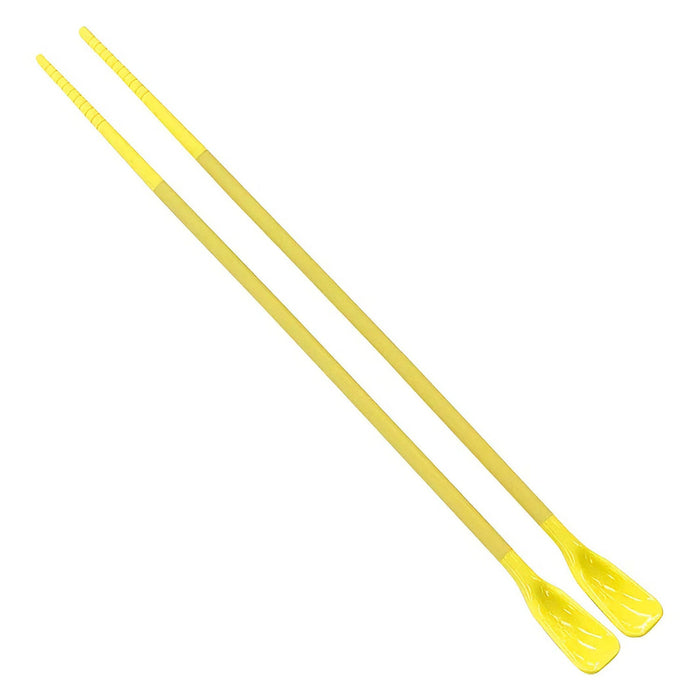 Oizumi Silicone Cooking Chopsticks - Vibrant Yellow Kitchen Utensils