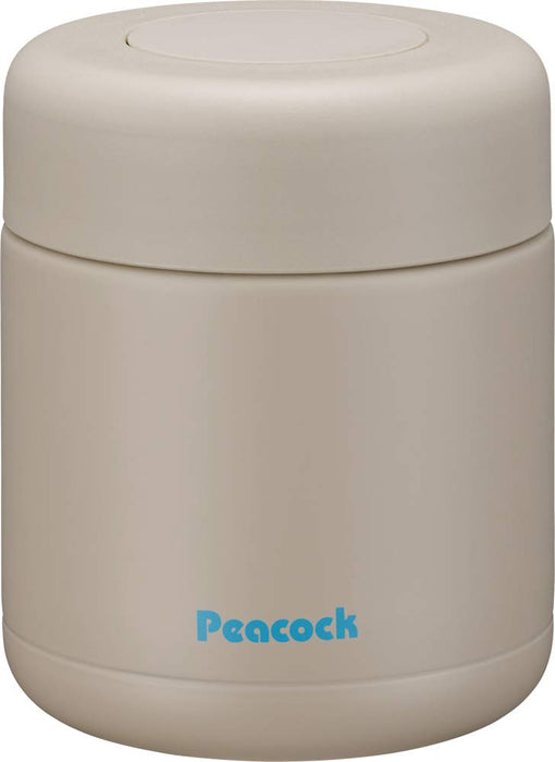 Peacock Thermos Industry 300ml 不锈钢食品罐（沙色米色）