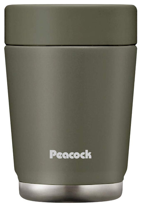 The-Peacock 午餐罐 0.38L 卡其色保溫容器 來自日本