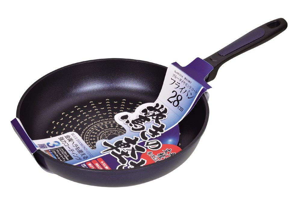 28cm Japan Blue Diamond Coat Frying Pan - Gas Fire Only