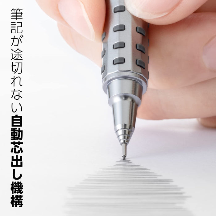 Premium Pentel Olens 0.5mm Gray XPP2005-N Mechanical Pencil - Japanese Craftsmanship