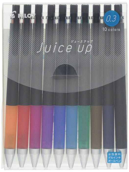 Pilot Gel Ballpoint Pen Juice Up 0.3 - 10 Color Set