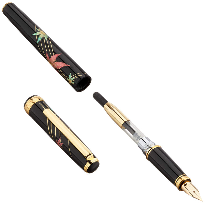 Platinum Fountain Pen Biko Modern Maki-E Japan Autumn Leaves Fine Point