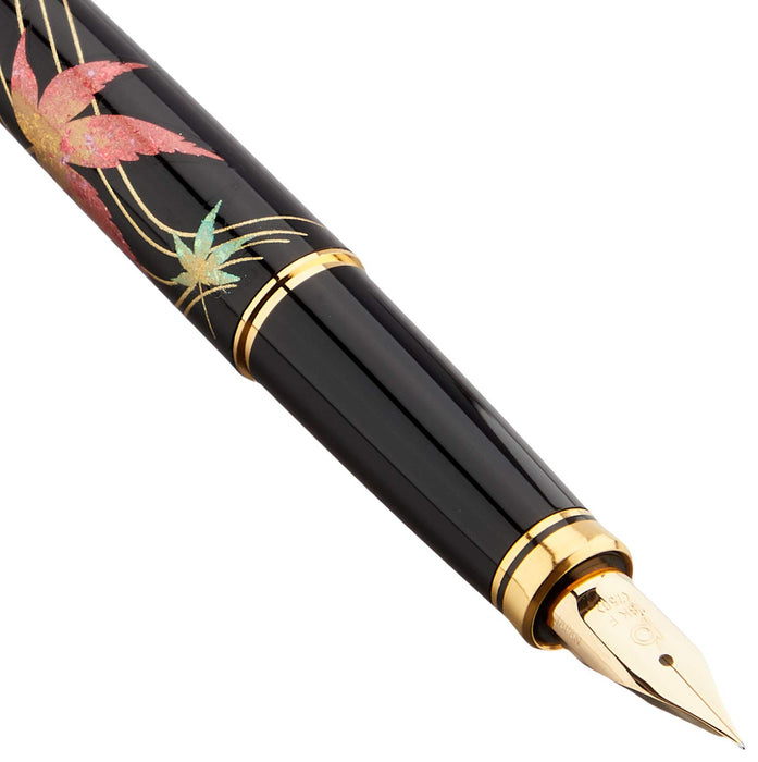 Platinum Fountain Pen Biko Modern Maki-E Japan Autumn Leaves Fine Point