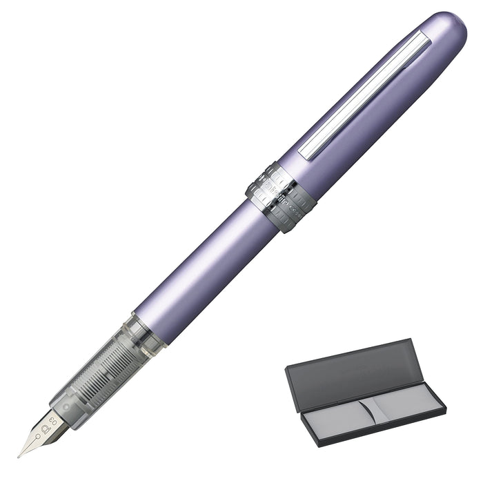 Platinum Fountain Pen Plaisir Japan Fine Point Violet Pgb-1000#28-2 - Elegant Writing Instrument