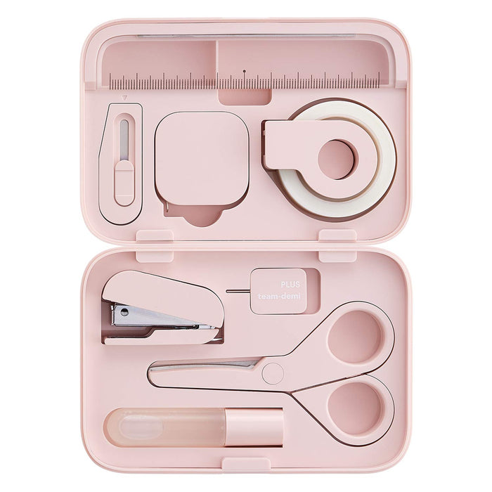 Plus Japan Team Demi Sakura Stationery Kit - TD-001 30-211 The Ultimate User-Friendly Stationery Set