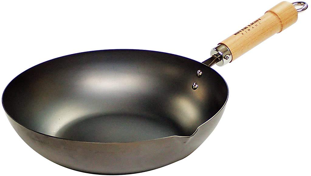 Riverlight 30Cm Iron Wok for Stir Frying on Ih Japan