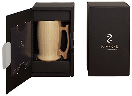 Riveret 500Ml White Beer Mug - Dishwasher Safe