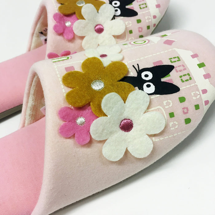 Senko Kiki's Delivery Service Jiji Pink Cat Slippers 24Cm - Ghibli 75571 Japan