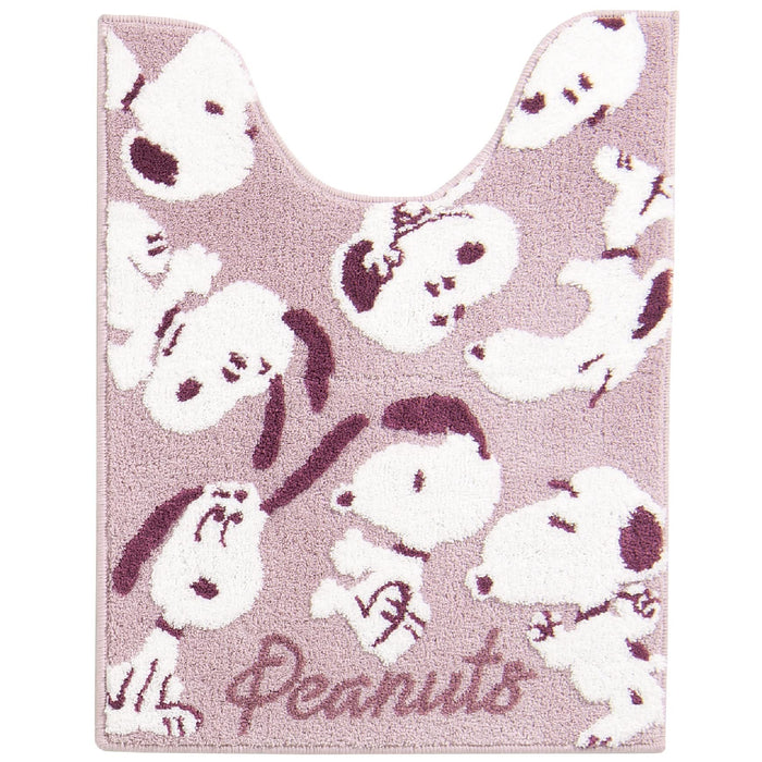 Senko Japan Snoopy Toilet Mat - 80X60Cm, Fluffy Pink Animal Character