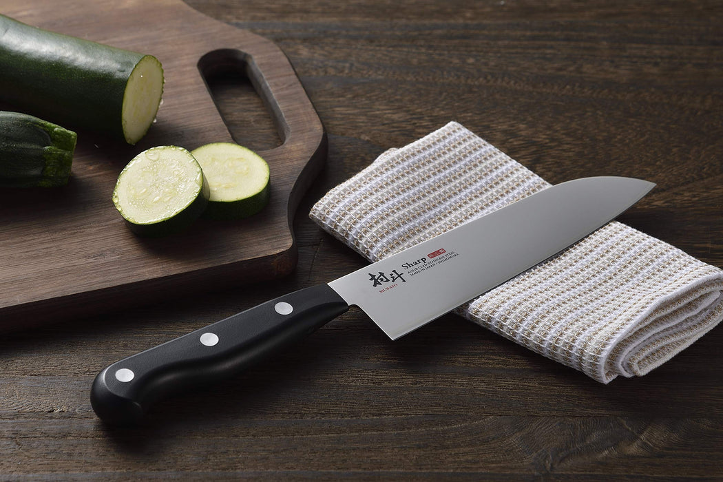 Shimomura Kougyou Santoku Knife 145mm Aus-10 Steel, Dishwasher Safe