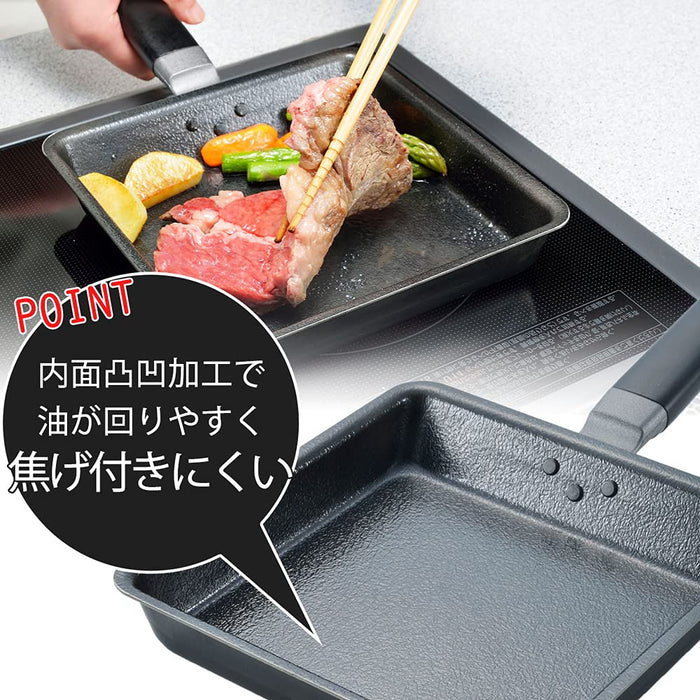 Shimomura Planning And Sales Gyoza Pot 39000 Square Frying Pan with Lid