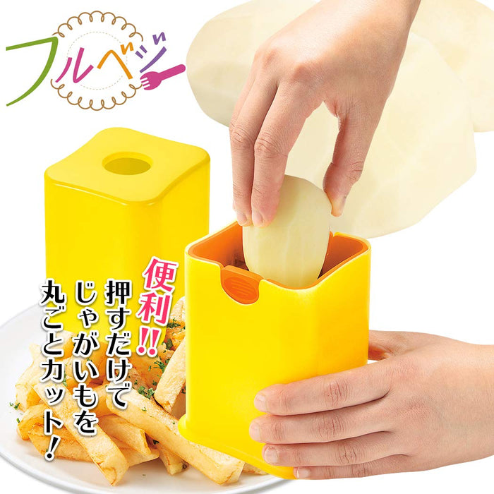 Shimomura Kougyou FV-635 Yellow 100x80x150mm Potato Stick Cutter