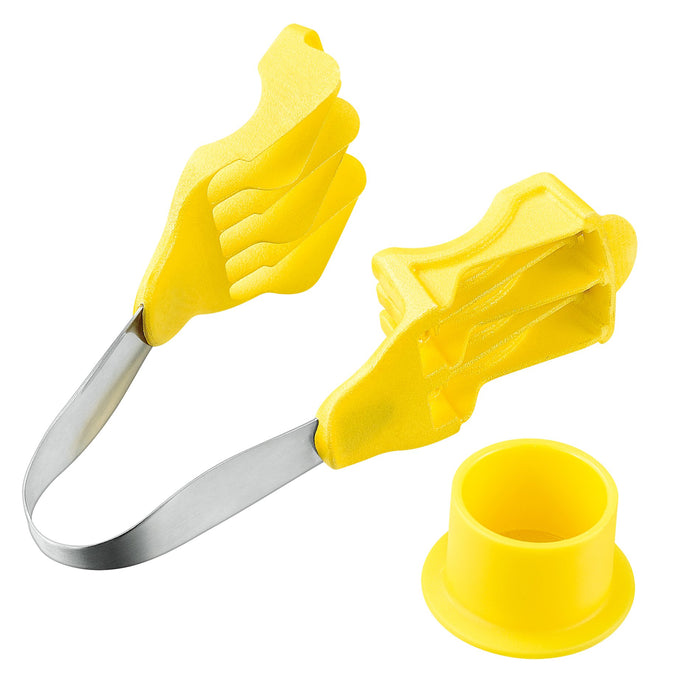 Shimomura Kougyou FV-202 Japan 10x15cm Banana Cutter Dishwasher Safe Yellow