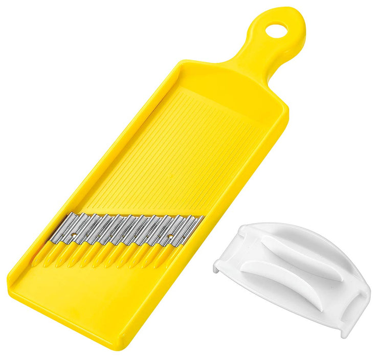 Shimomura Kogyo FV-636 Waffle Slicer Japan Made Niigata Tsubame-Sanjo ABS Stainless Steel Yellow