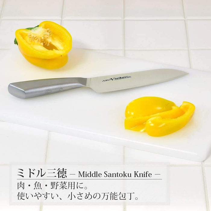 Shimomura Kougyou NVD-05 145mm Santoku Knife Japan Molybdenum Vanadium Steel Dishwasher Safe