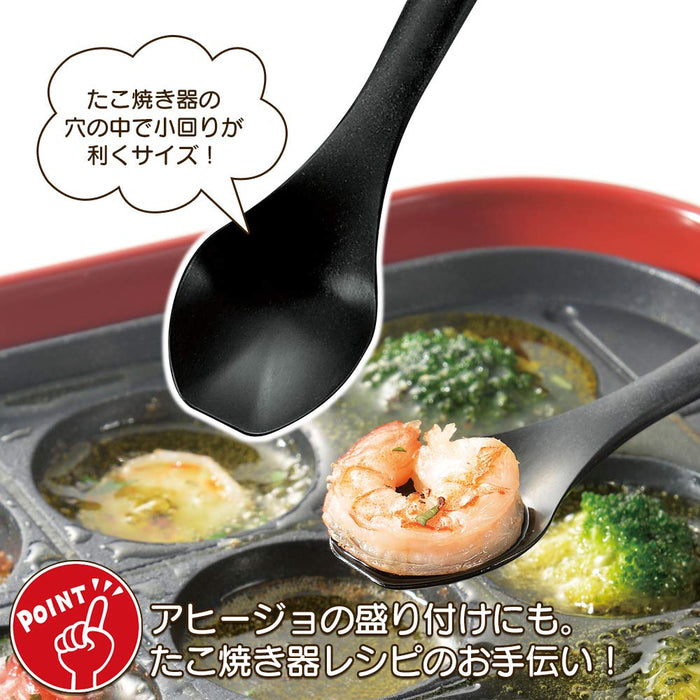 Shimomura Kougyou Yakipa Takoyaki Spoon YP-203 Dishwasher Safe Made in Japan Niigata Tsubame-Sanjo Orange