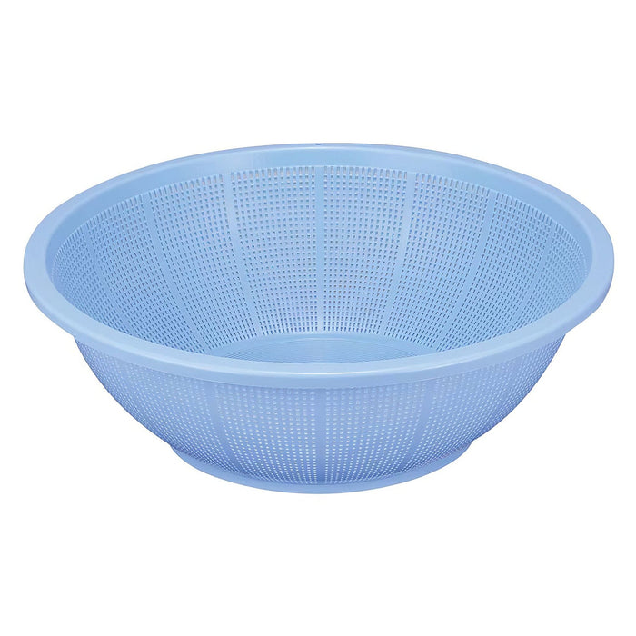 Blue 38cm Shinkigosei Plastic Shallow Strainer - Efficient Kitchen Tool