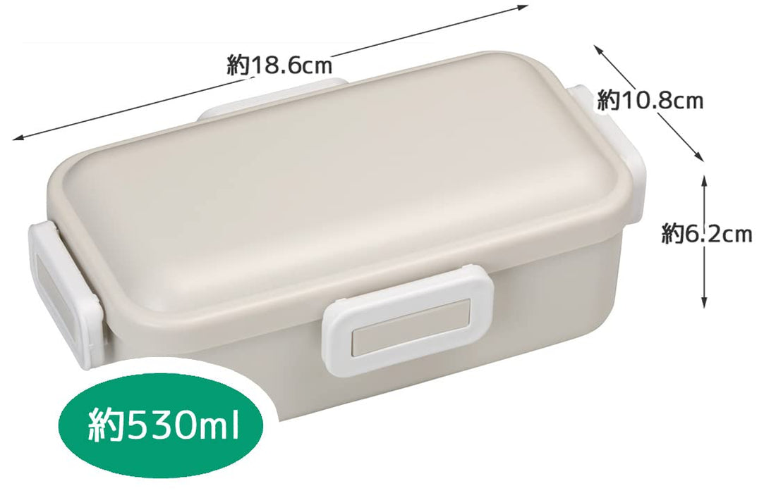 Skater Antibacterial Bento Box 530Ml Japan PFLB6AG-A Gray