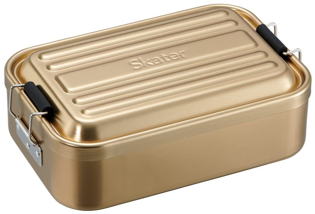 Skater AFT10B-A Fluffy Aluminum Bento Box 1000Ml Gold