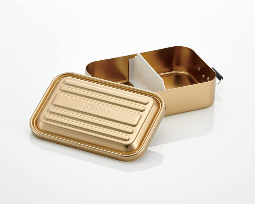 Skater AFT10B-A Fluffy Aluminum Bento Box 1000Ml Gold