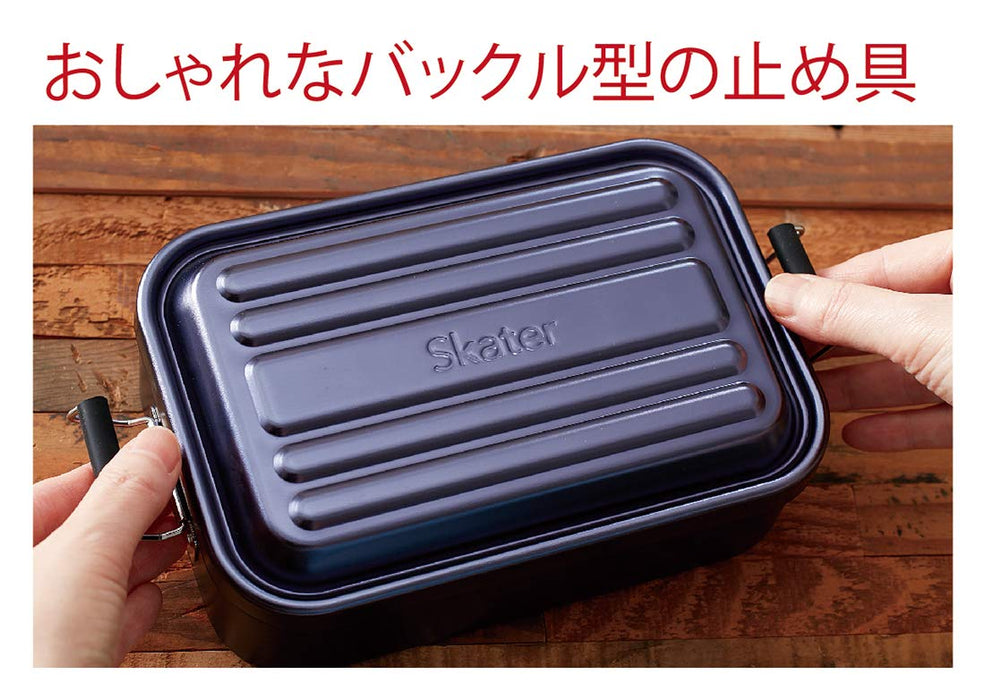 Skater AFT10B-A Fluffy Aluminum Bento Box 1000Ml Gold