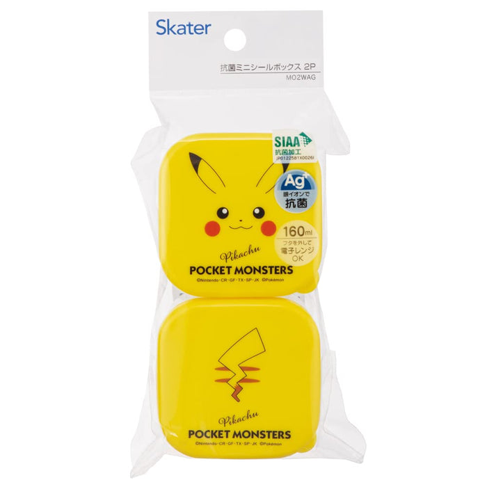 Skater Japan Pikachu Face Mini Seal Container Set - 160ml (2 Pack)