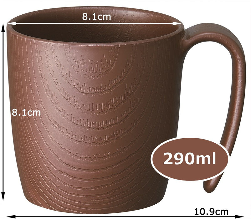 Skater Brown Wood Grain Cup 290ml Japan Nmgs1H-A