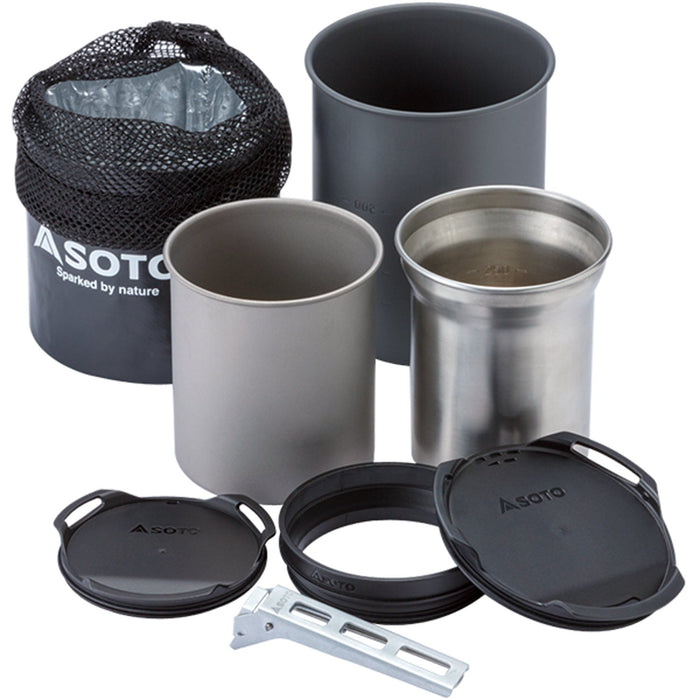 Soto Thermo Stack Cooker Combo Sod-521 - Japanese Made Cookware