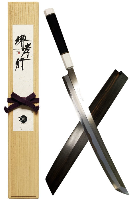 Takayuki Sakai Kitchenavi Zangetsu Yanagiba 刀 330mm Aoki Hamono Seisakusho