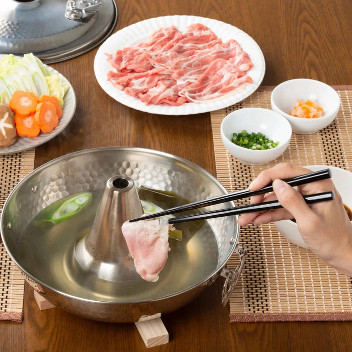 Premium Stainless Steel Shabu Shabu Hot Pot by Takekoshi - Enhance Your Dining Experience