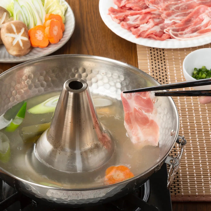 Premium Stainless Steel Shabu Shabu Hot Pot by Takekoshi - Enhance Your Dining Experience