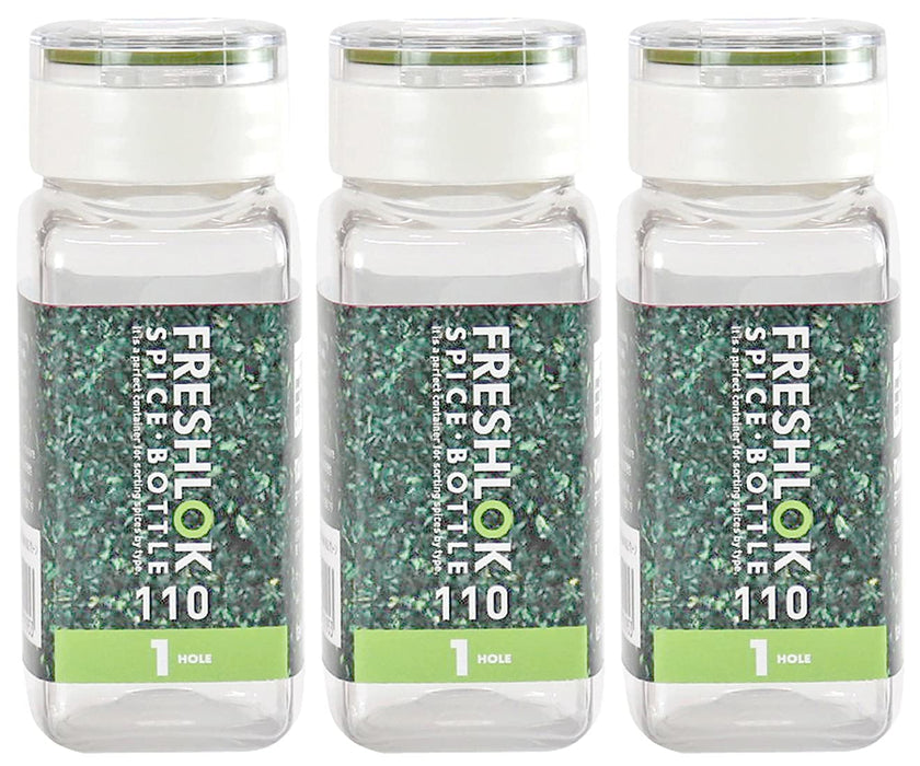 Takeya Chemical Industry Fresh Rock Spice Bottle 110Ml - Set of 3 Green