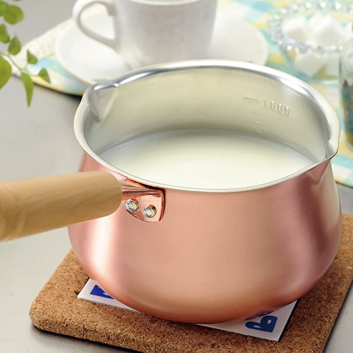 Premium Copper Milk Pan by Tanabe Enhance Your Cooking Experience