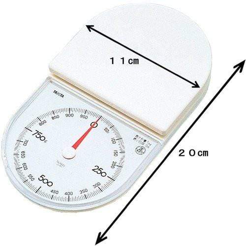 Tanita Japan 1Kg White Mechanical Kitchen Scale - Non-Electric