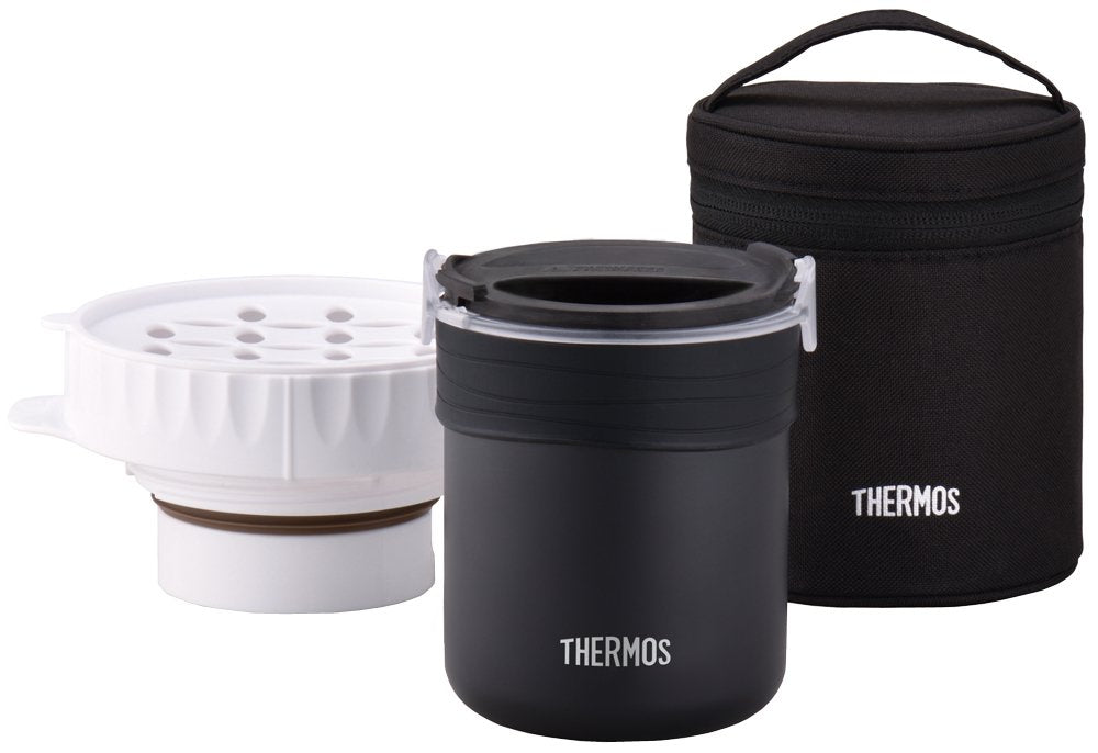 Thermos Bento Box 0.7L Black Jbs-360 Bk - Japanese Rice Cooking Solution