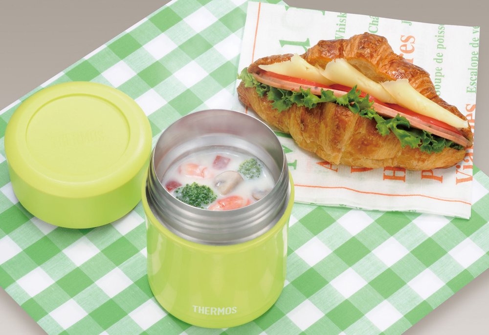 Thermos Japan Food Container 0.3L Leaf Jbj-301 - Vacuum Insulated