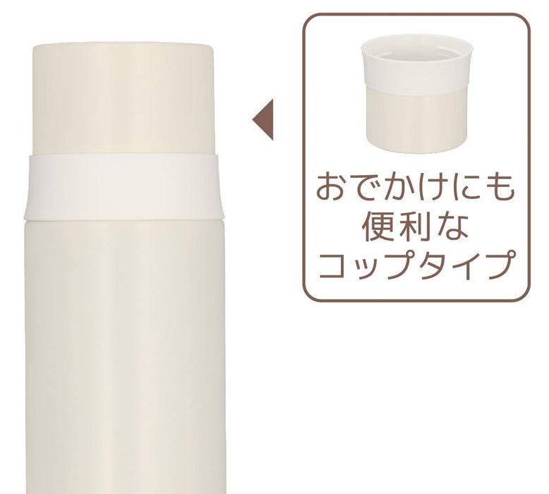 Thermos Ffm-351 PRW 350ml 钢制细长瓶 珍珠白