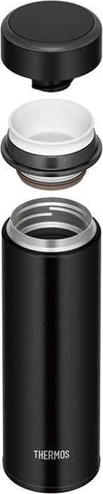 Thermos 日本 350ml 真空保溫水瓶 - 霧面黑