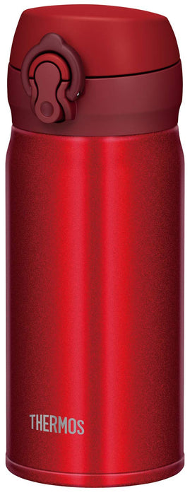 Thermos 日本 350ml 金屬紅真空保溫水瓶