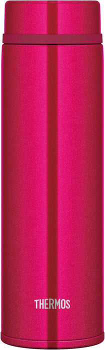 Thermos Jnw-480 Sbr Vacuum Insulated Water Bottle 480Ml - Japan Strawberry Red