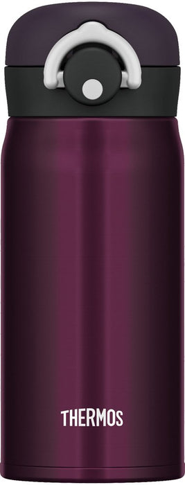 Thermos 日本 350 毫升午夜黑 Jnr-350M-Bk 真空隔热便携杯