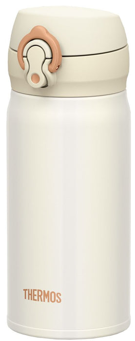 Thermos 日本真空保溫水瓶 - 移動馬克杯 350ml 珍珠白