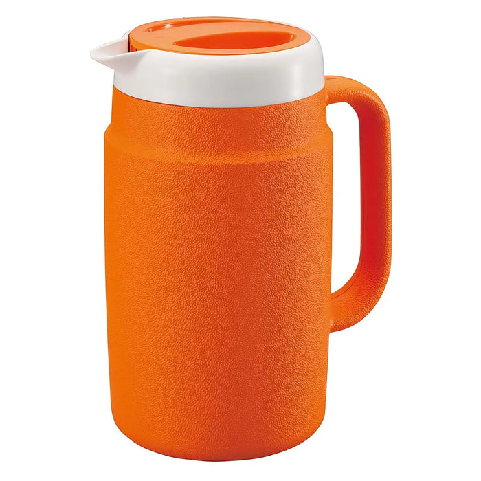 Tiger 1.7L Orange Plastic Water Pitcher - Japanese Made