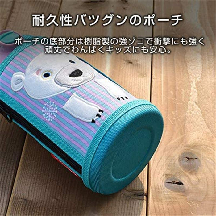 Tiger Thermos 600ml 不鏽鋼水瓶帶袋 - 日本 Sahara Korobokkuru 北極熊 Mbr-C06Gps