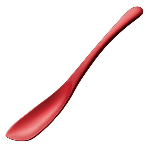 Red 15Cm Todai Aluminium Ice Cream Spoon - Enhance Your Dessert Experience!