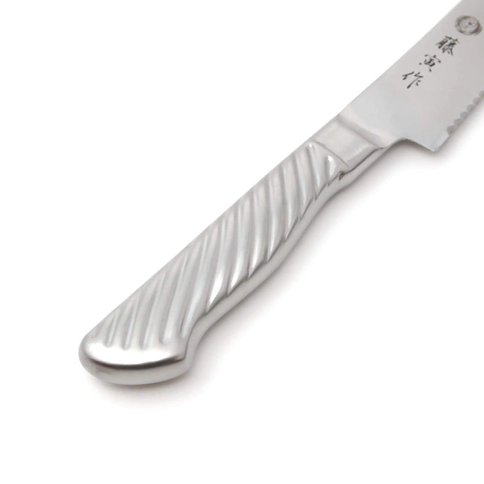 Tojiro Fujitora SD Bread Knife - Stainless Steel Handle, 215mm (FU-629)