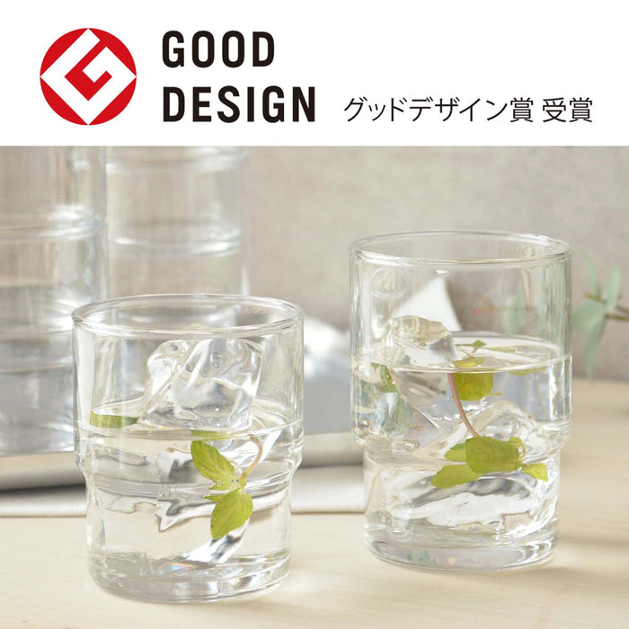 Toyo Sasaki Glass Tumbler Set - 6Pcs, 200ml, Dishwasher Safe, Father's Day Gift